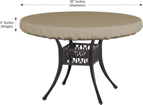 Miniatura 2 de Covers & All Cubierta para Mesa Redonda, 12 Oz Impermeable Resistente a UV y Clima, Cubierta de Mesa de Exterior para Muebles de Patio al Aire Libre