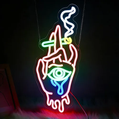 Miniatura 12 de Letrero de neón de Feliz Navidad, letreros de neón regulables JGHTURIE para decoración de pared, letrero iluminado para fiesta de Navidad, bar