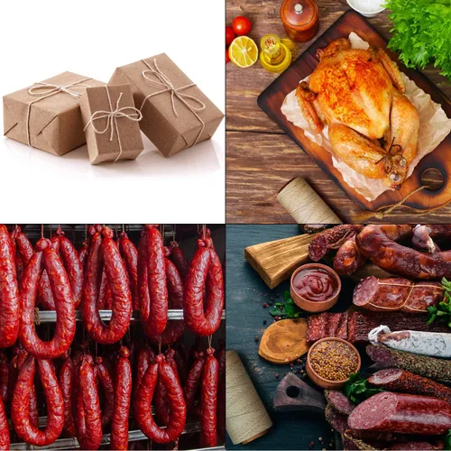 Miniatura 7 de TJ.MOREE Carniceros cordeles, 3 capas de 475.7 ft/476 pies de grosor, cuerda de algodón apta para horno, cuerda de carne para cocinar