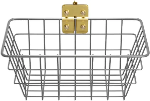 Miniatura 3 de E-Track, cesta de alambre de montaje en pared atornillada, con opción de atornillado, cubo de almacenamiento portátil súper fácil de organizar