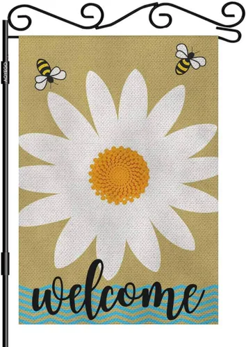 Miniatura 6 de AOYEGO Border Collie - Bandera de arpillera de doble cara de tela de alta calidad para perros, mascotas, cachorros, animales en blanco y negro