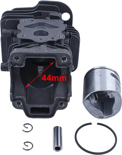 Miniatura 5 de Kit de anillo de pistón de cilindro de 1.732 in para JONSERED CS 2245 CS2250 S para Husqvarna 445 450 450e, cilindro, pistón, pasador, anillo
