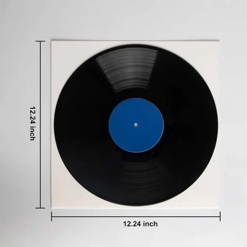 Miniatura 2 de 20 unidades de fundas de vinilo LP de 12 pulgadas - Fundas de cartón blanco de 350 g/m², álbum en blanco para fundas exteriores, sin agujero