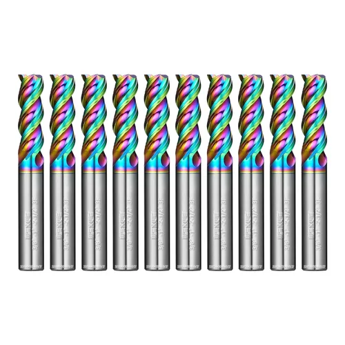 Miniatura 25 de Fresas WEXWE Tools Serie DLC de carburo con extremo cuadrado, revestimiento tipo diamante, fresa para aluminio, cobre, aleaciones de magnesio