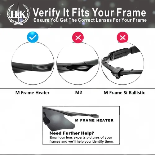 Miniatura 3 de hkuco Mens Lentes de repuesto para Oakley M Frame Heater anteojos de sol