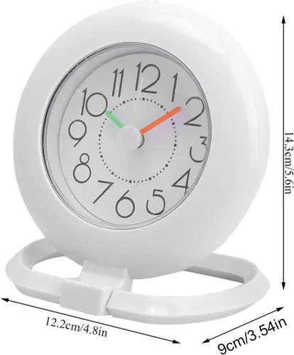 Miniatura 4 de Reloj de ducha digital de baño, temporizador impermeable para baño, temporizador colgante para cocina, hogar, pared y decoración de mesa (blanco)