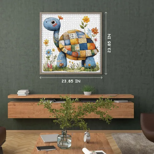Miniatura 6 de Rompecabezas de tortuga marina para adultos, 1000 piezas, rompecabezas de animales lindos de la naturaleza, rompecabezas de plantas y flores, arte