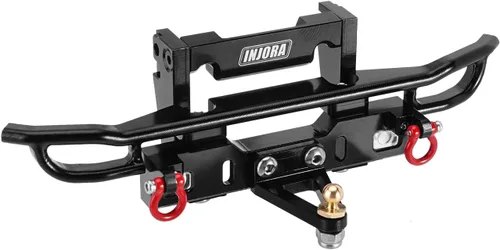 Miniatura 7 de INJORA Parachoques delantero de aluminio CNC para 1/18 RC Crawler TRX4M Bronco Upgrade (4M-43)