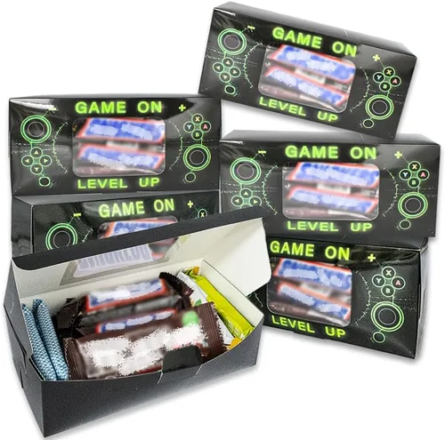 Miniatura 9 de Shescrzionu Cajas de Recuerdos de Fiesta de Videojuegos 12 PCS-Recuerdos Perfectos de Fiesta Gamer, Cajas de Recuerdos de Fiesta con Ventana, color14