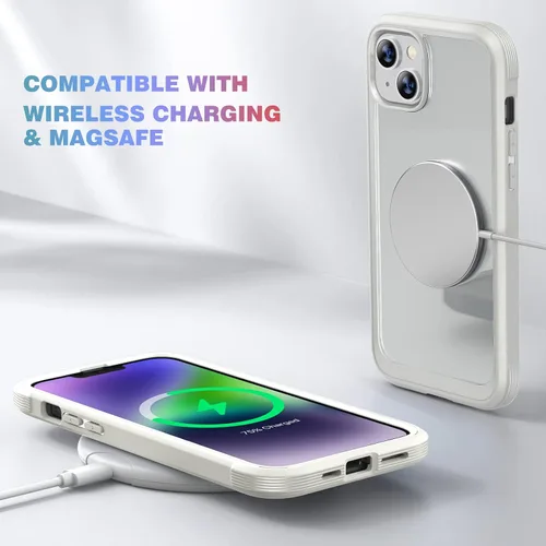 Miniatura 501 de Diaclara Funda diseñada para iPhone 16, mejorada [protección completa de la cámara], carcasa resistente de cuerpo completo con protector de pantalla