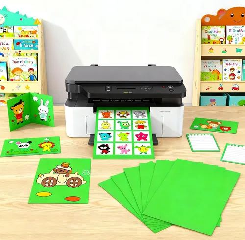 Miniatura 2 de 30 hojas de cartulina verde 8.5 x 11 pulgadas, 67 lb/180 gsm, papel de cartulina de alta calidad para impresora, ideal para invitaciones, menús