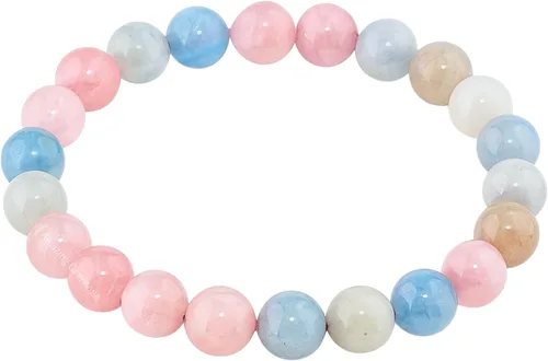 Miniatura 871 de Amazing Gemstone Pulsera de cristal para mujeres y hombres, pulsera de cristal curativo de protección, pulsera elástica con cuentas de piedras