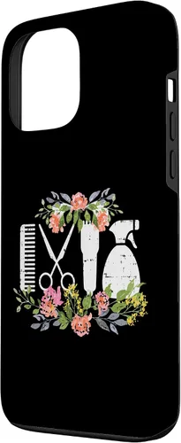 Miniatura 2 de Funda de regalo para iPhone 13 Pro Max Hair Styling Tool Flower Hairdresser Hairstylist Barber Gift Case