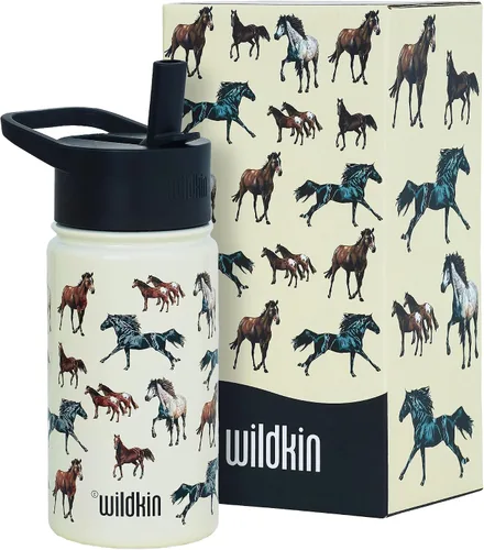 Miniatura 35 de Wildkin Kids - Botella de agua de acero inoxidable de 14 onzas para niños – Sin BPA, a prueba de fugas, aislada, fácil de limpiar - Ballerina