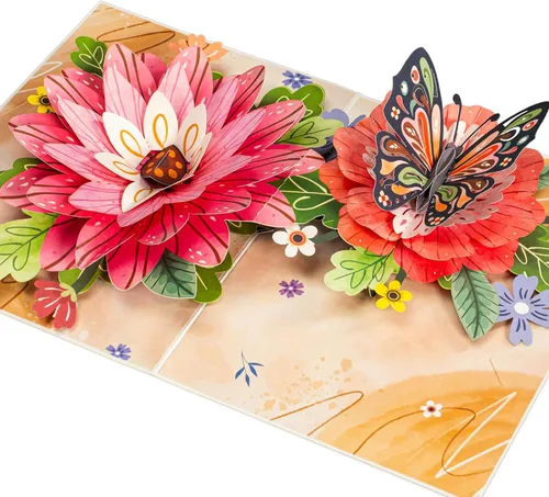 Miniatura 12 de Paper Love Frndly - Tarjeta desplegable 3D para el día de la madre, la mejor mamá del mundo, para madre, esposa, cualquier persona, 100% reciclada