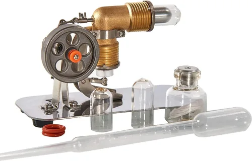 Miniatura 2 de Sunnytech Mini aire caliente Stirling Engine Mini Hot Live Steam Modelo Educación Juguete HA001-BJ001