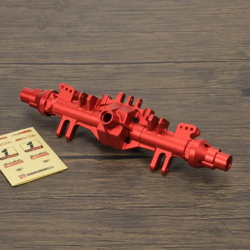 Miniatura 5 de RCAWD 6061-T6 Alum Eje Trasero Cubierta Cubierta Juego para Losi 1/8 LMT Serie LOS242030 Actualizaciones Parte Rojo