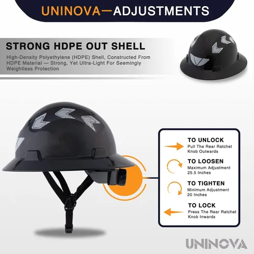 Miniatura 3 de Casco de seguridad de ala completa, clase eléctrica E, aprobado por ANSI Z89.1, aprobado por la OSHA, cascos de construcción para hombres, adultos