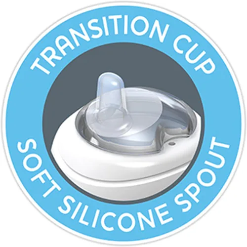 Miniatura 5 de Chicco Vaso de transición con boquilla de silicona y tapa sin derrames 7oz. Marcas de calibración Asas extraíbles Apto para lavavajillas