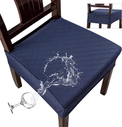 Miniatura 26 de Genina Fundas de asiento impermeables para sillas, fundas de asiento para sillas de comedor, fundas para sillas de cocina, fundas para sillas