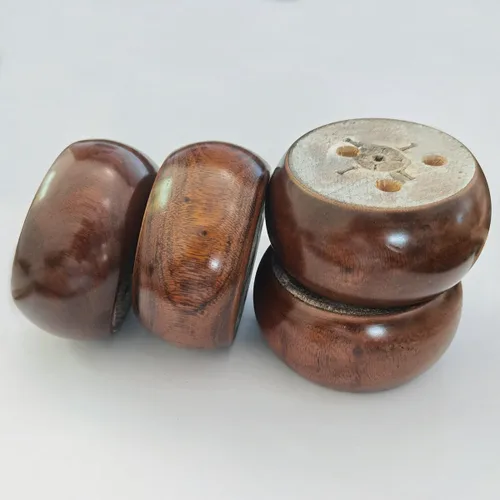 Miniatura 2 de Sofá de madera de 2 pulgadas de alto/elevador de cama con forma redonda, patas de muebles de madera, patas de sofá, patas de repuesto para sofá, Nuez