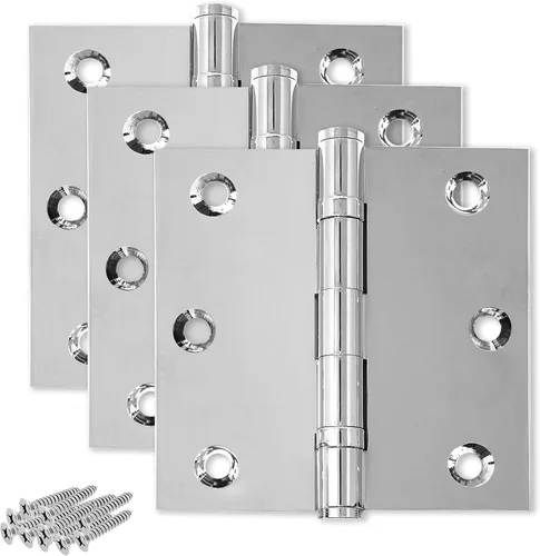 Miniatura 16 de Solid Brass Door Hinge Heavy Duty Ball Bearing 3.5 x 3.5 Inch - Set of 2 Hinges (Antique Brass)