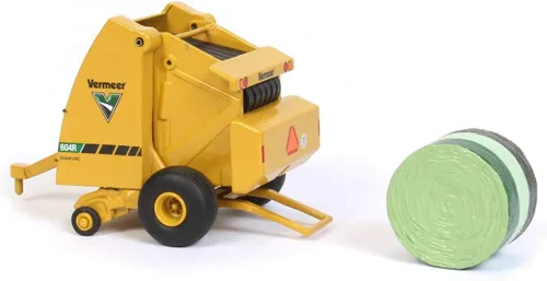 Miniatura 6 de Vermeer Model 604R - Bailer redondo para heno con bala de heno a escala 1:64, modelo fundido a troquel - Speccast - Cust1639