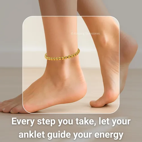 Miniatura 131 de Amazing Gemstone Crystal Anklet Ankle Bracelets for Women - Waterproof Beaded Healing Crystal Anklets, Plus Size Chakra Gemstone Bead Anklet