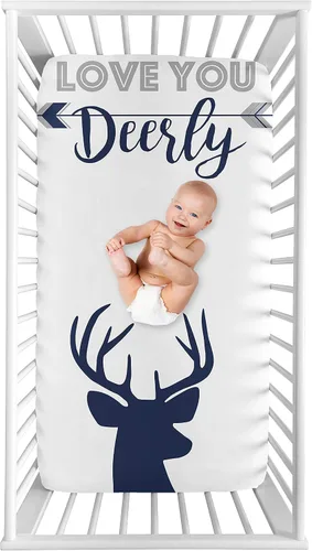Miniatura 17 de Sábana bajera ajustable para cuna para bebé o niño pequeño en blanco y negro para colección de parches rústicos por Sweet Jojo Designs flecha negra