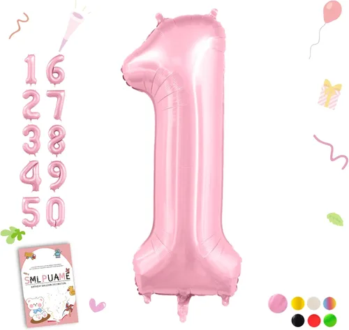 Miniatura 131 de Globos de números de 40 pulgadas del 0 al 9 dorados grandes del número 0, globos digitales para suministros de decoración de celebración de fiesta