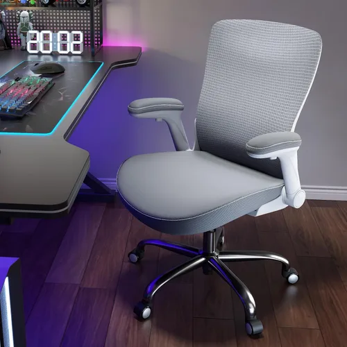 Miniatura 9 de Ergalithic Silla Ergonómica de Escritorio para Oficina y Hogar-Silla de Computadora en Forma de X de Malla de Cuero PU con Soporte Lumbar