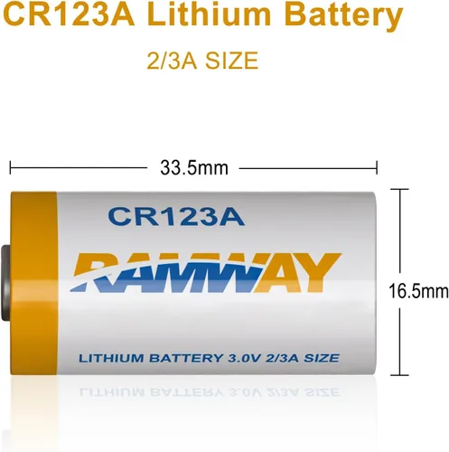 Miniatura 4 de KBT KEEP BETTER TECH Batería de litio CR123A de 3 V, paquete de 12, 10 años de vida útil, baterías de larga duración para dispositivos de seguridad