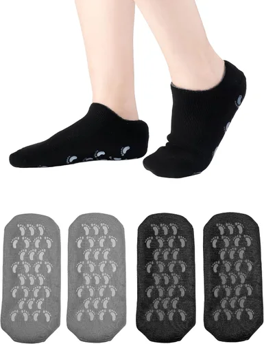 Calcetines hidratantes, 2 pares de calcetines de loción para pies secos y agrietados para mujeres, calcetines hidratantes de pies, calcetines de