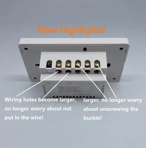 Miniatura 4 de Interruptor de pared táctil inteligente WiFi funciona con Alexa y Google Home requiere cable neutro, no requiere puerta de enlace. Conéctate a