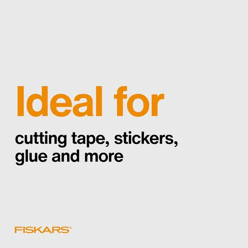 Miniatura 5 de Fiskars Tijeras de 8 pulgadas con Empuñadura Cómoda Antiadherentes de Titanio para Todo Uso - Cuchillas de Acero Inoxidable para Tareas de Corte