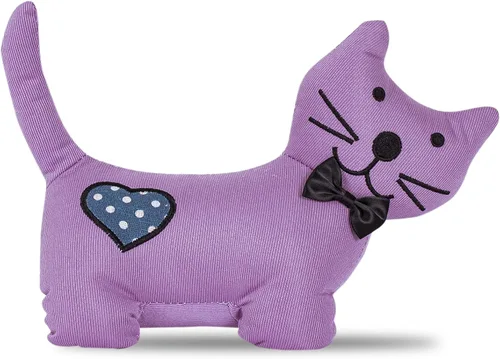 Miniatura 8 de Sanlykate Topes de puerta decorativos de tela, diseño de animales lindos de 1.8LB, topes de puerta resistentes anticolisión para el hogar, gato