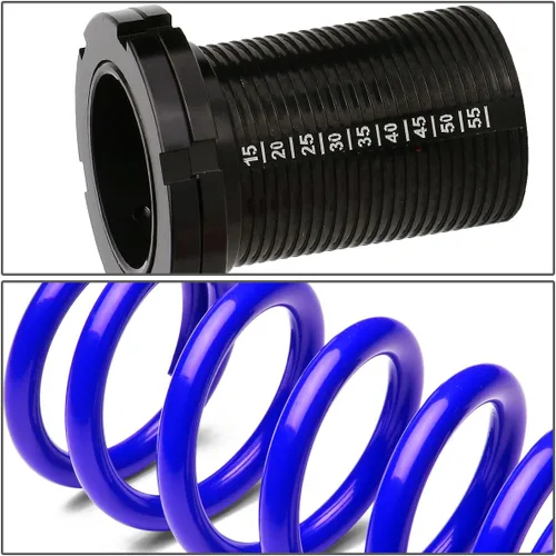 Miniatura 2 de DNA MOTORING Kit de 4 Fundas Coilover de Suspensión con Resortes Compatible con 88-00 Civic / 93-97 Civic Del Sol / 88-91 CRX / 90-01 Integra, Azul