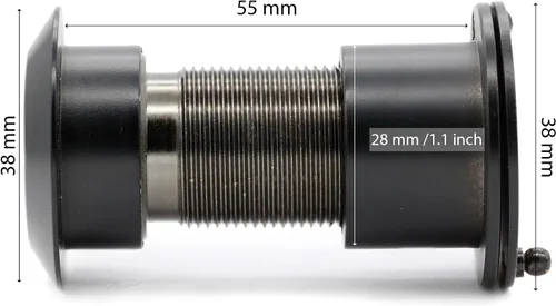 Miniatura 4 de Visor de seguridad de seguridad unidireccional para puerta delantera con ángulo de 220 grados, mirilla resistente hecha de latón con cubierta
