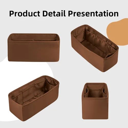 Miniatura 7 de DGAZ Organizador de bolso de seda para bolsa de muñeca Hermes Kelly, organizador de bolsas suave y sedoso, bolso de lujo y moldeador de bolsa