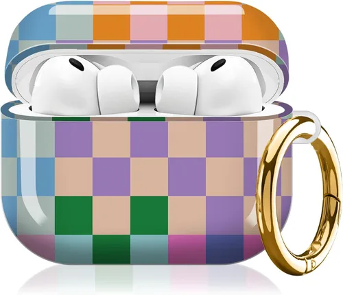 Miniatura 11 de Compatible con AirPod Pro 3 (2025), bonita funda para mujeres y hombres, protección completa, a prueba de golpes, con llavero, accesorios de funda