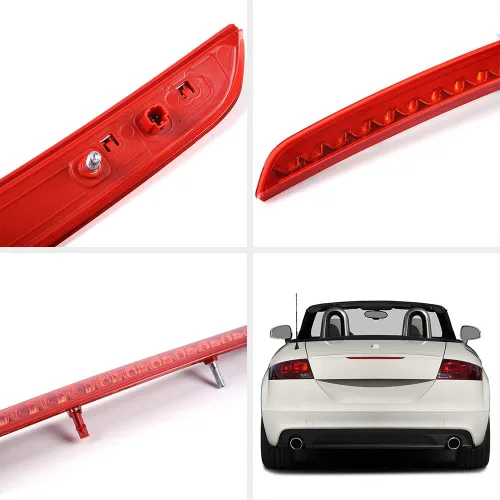Miniatura 9 de GRAND ORANGE Tercera Luz Trasera LED de Freno Compatible con Audi MK2 TT 8J Coupe/Compatible con Roadster 2007-2014