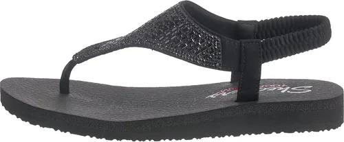 Miniatura 3 de Skechers Sandalia plana Meditation-Rock Crown para mujer, Negro