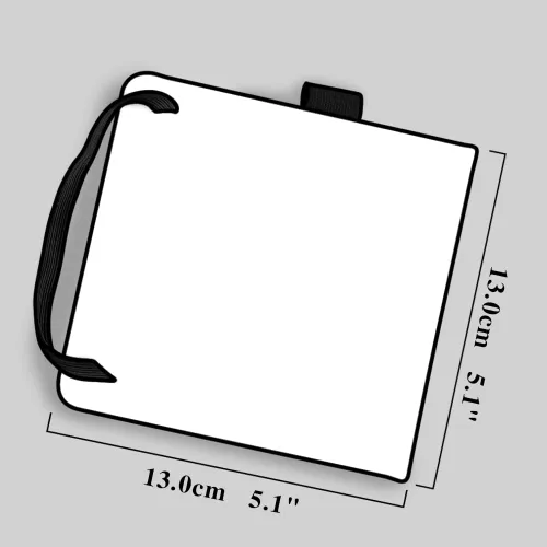 Miniatura 3 de Cuaderno de bocetos de acuarela, cuaderno de 5x5 pulgadas con cubierta de tela cuadrada portátil, 20 hojas de papel de dibujo texturizado