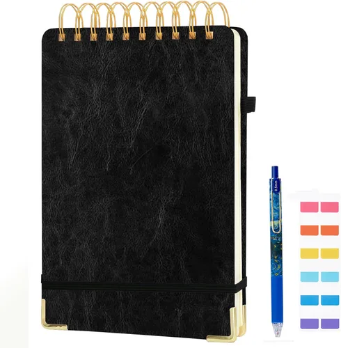 Miniatura 8 de Top - Cuaderno de espiral de 8.5 x 11 pulgadas, tamaño A4, de tapa dura, encuadernado en la parte superior, 240 páginas, papel rayado grueso de 3.53