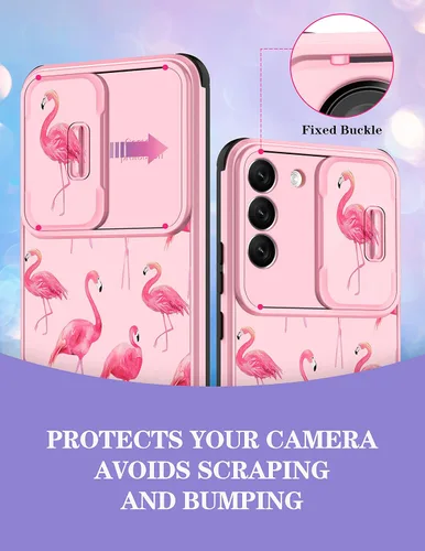 Miniatura 3 de Funda para Samsung Galaxy S22 Plus con diseño de flamencos para mujer, funda de teléfono linda y femenina, diseño bonito de animales, estético