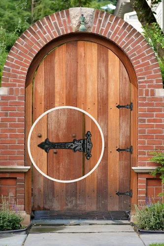 Miniatura 3 de Akatva Juego de bisagras en T – 2 piezas de bisagras de puerta para vallas de madera resistentes – Bisagras de granero para puertas – Bisagras