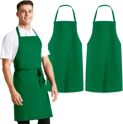 Miniatura 12 de Avalon Kitchen Aprons for Men - 100% Polyester Chef Apron Women with Extra Long Ties - Cooking Aprons for Women & Mens Apron