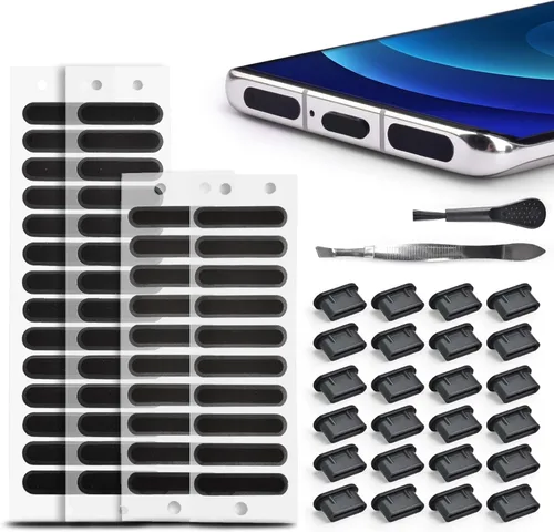 Miniatura 9 de Juego de 120 piezas de cubierta para altavoz de teléfono, calcomanías a prueba de polvo para altavoz de teléfono, cubierta protectora contra polvo