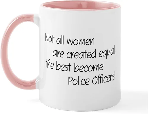 Miniatura 12 de CafePress Taza de café de cerámica de 11 oz (11.0 fl oz) de Police Mom