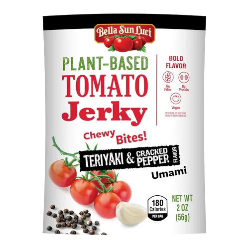 Bella Sun Luci Cecina de tomate a base de plantas-Teriyaki Cracked Pepper